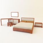 3d-model Fratelli Rossetto modern bed (Italy) TAI15