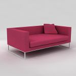 Minimalism sofa 3d model B&B Italia Tight, art.TG217 1