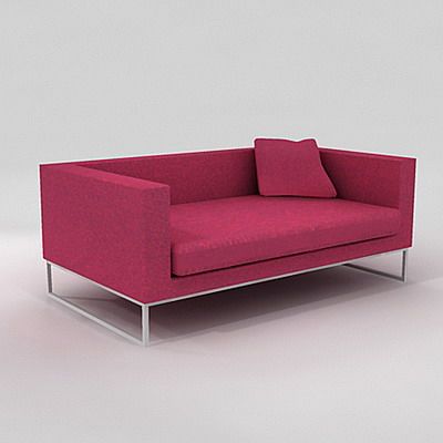 Minimalism sofa 3d model B&B Italia Tight, art.TG217_1
