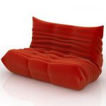 3D - model sofa in a modern style  Ligne Roset TOGO 02