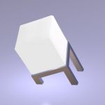 White table lamp Italy Minimalism 3D model Studio Design Italia TWIST