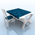 Table chair29KND002 3D - model