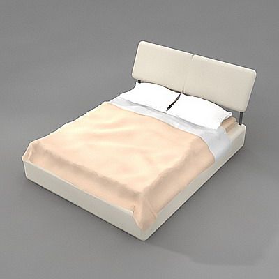 Minimalist bed 3DS Molteni&C Twing 11