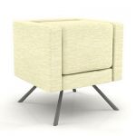 Armchair in the style of minimalism 3D model ADRENALINA UBO 1