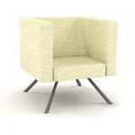 Armchair in the style of minimalism 3D model ADRENALINA UBO 2