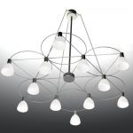 Minimalist Italian chandelier high-tech 3D - model CAD symbol Aureliano Toso murano 1938 Up and Down 6