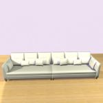 3D - model sofa with pillows  Flexform  Victor Large6