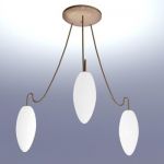 Italian chandelier modern 3D model Vistosi Baco 2