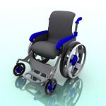 Wheelchair29KND001 3D - model
