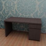 Writing desk 3d-model IKEA MALM 140x65x73