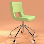 Italian green chair 3D - model Mdf Italia arij-06-2