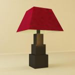 Italian table lamp 3D model arrizi mario 03 40x25