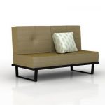 3D - model sofa with a pillow basic upholstered collection 1