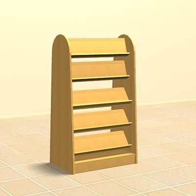 Bookcase_10 3D – model