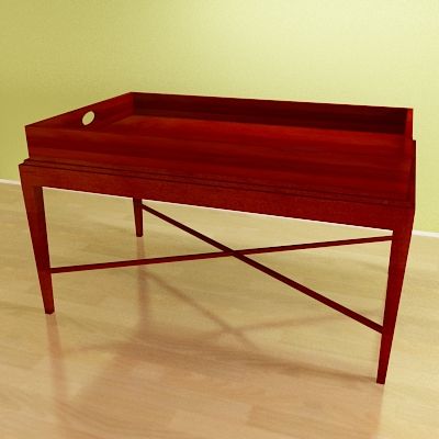 Wooden table 3D - model ccc07798