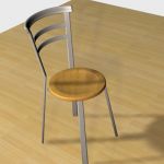 Round chair 3DS chair Image
