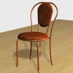 Modern brown chair 3DS chair Venus soft