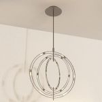 Italian chandelier 3D model Metalspot 01 40x18