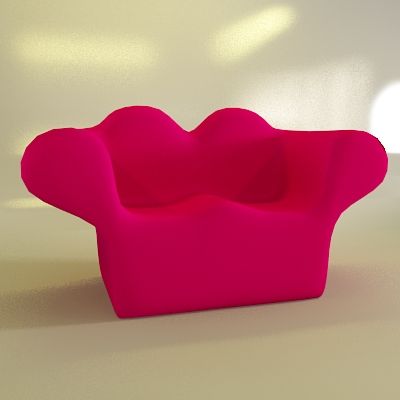 3D - model sofa Italy  Moroso rod aran_SS002_200_97_104