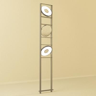 Italian floor lamp 3D object movelight 01 20x100 cm