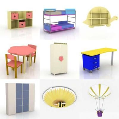 3D - model Kids furniture 2 (70 objects)