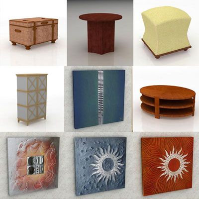3D - model Items for interior 1 (70 objects)