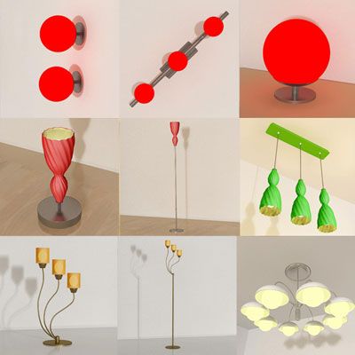 3D - model Lamps (70 objects)