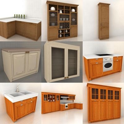 3D - model Kitchen Italy 2 (70 objects)