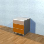 Kitchen orange600 3D - model 4