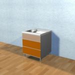 Kitchen orange600 3D - model 5