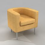 Armchair contemporary style minimalism 3D model OTTO COLLECTION otto1