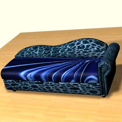 3D - model sofa blue CAD symbol sofa20