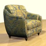 3D – model  colored chair modern CAD symbol sofa43