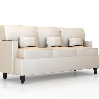 3D - model white sofa with pillows minimalism  sofa_33