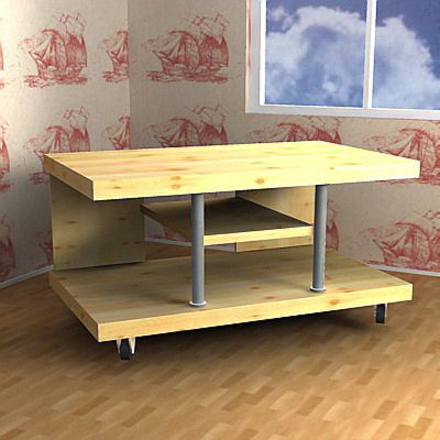 TV Stand_01 3D - model