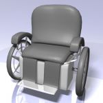 Wheelchair01 3D - model
