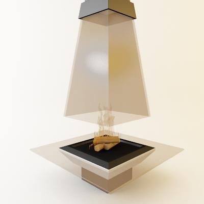 Qualitative 3D-model of fireplace in high-tech art 0_041