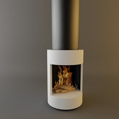 Qualitative 3D-model of fireplace in high-tech art 0_043