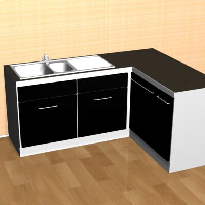 Kitchen Black_5_3D - model