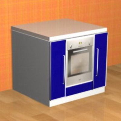 Kitchen Blue_4_3D - model
