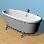 Bathtub01 3D - model