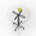 3D - model elegant Italian round table CAD symbol CIACCI Alibi