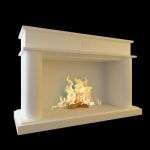 Qualitative 3D-model of classic fireplace 111