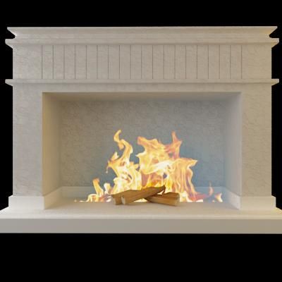 Qualitative 3D-model of classic fireplace 112