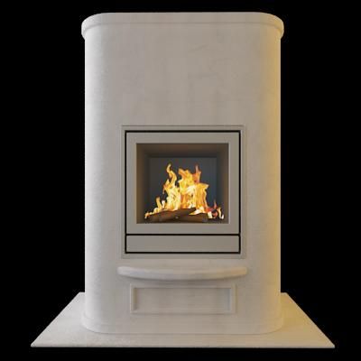 Qualitative 3D-model of fireplace in high-tech art 121