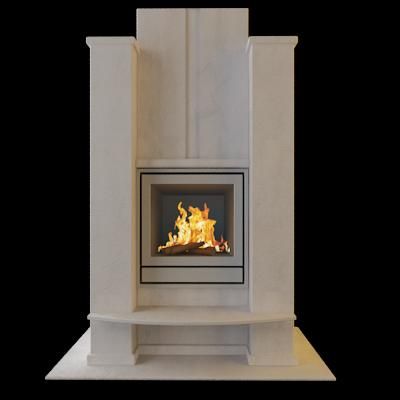 Qualitative 3D-model of fireplace in high-tech art 122