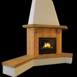 Qualitative 3D-model of country fireplace 125