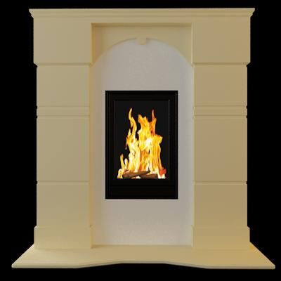 3D-model of classic fireplace 126