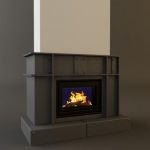 Qualitative 3D-model of fireplace in high-tech art 130