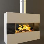 Qualitative 3D-model of fireplace in high-tech art 134